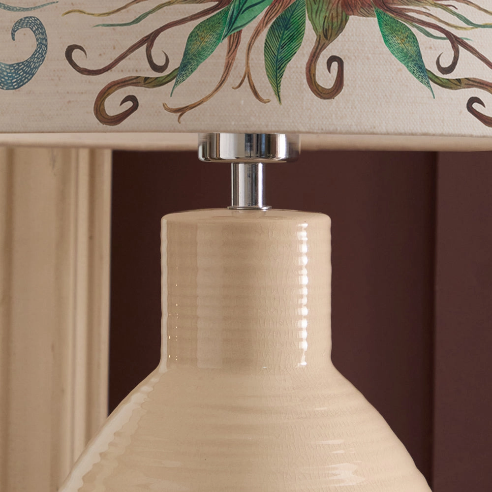 Willow Woods Eva & Epona Complete Table Lamp Cream/Linen