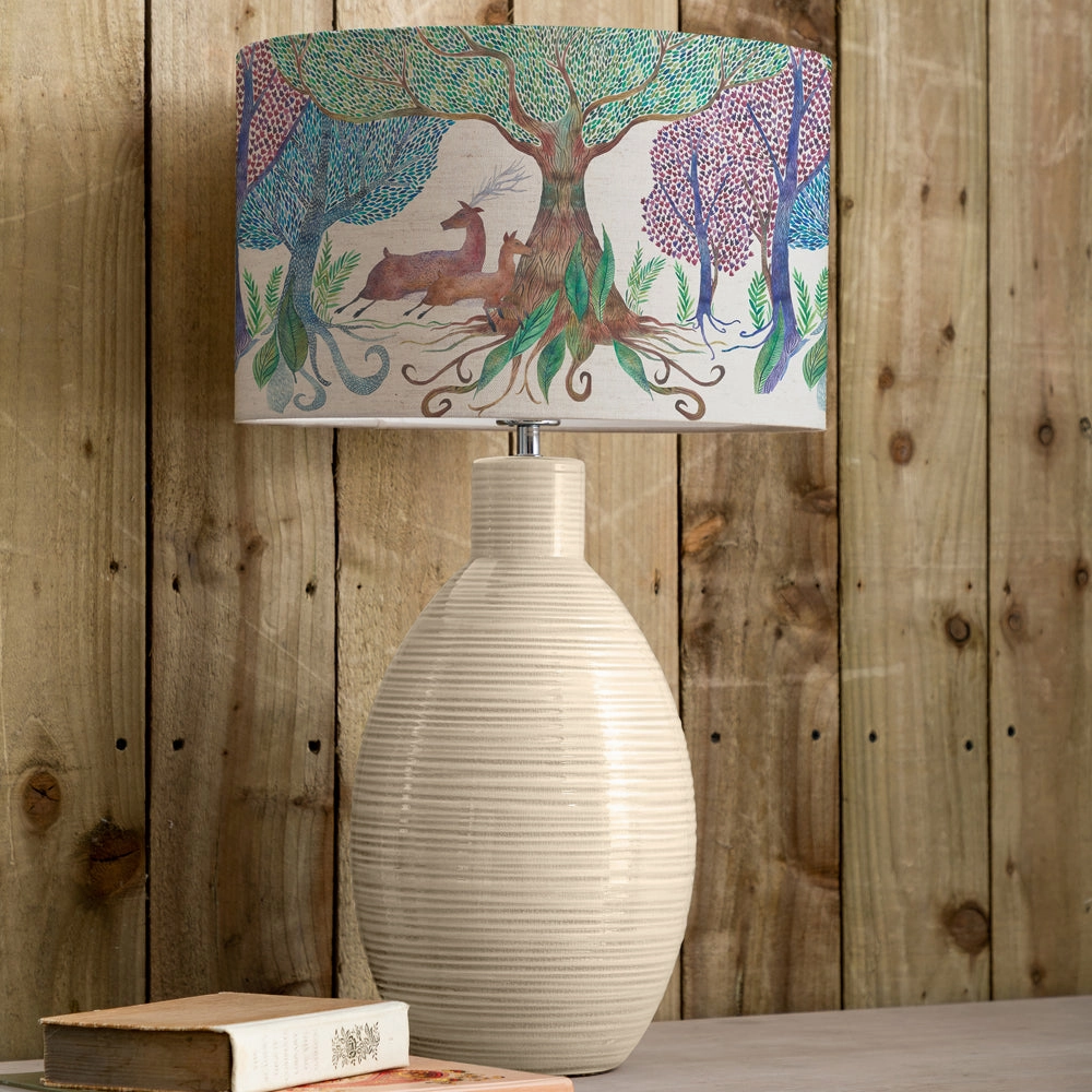 Willow Woods Eva & Epona Complete Table Lamp Cream/Linen