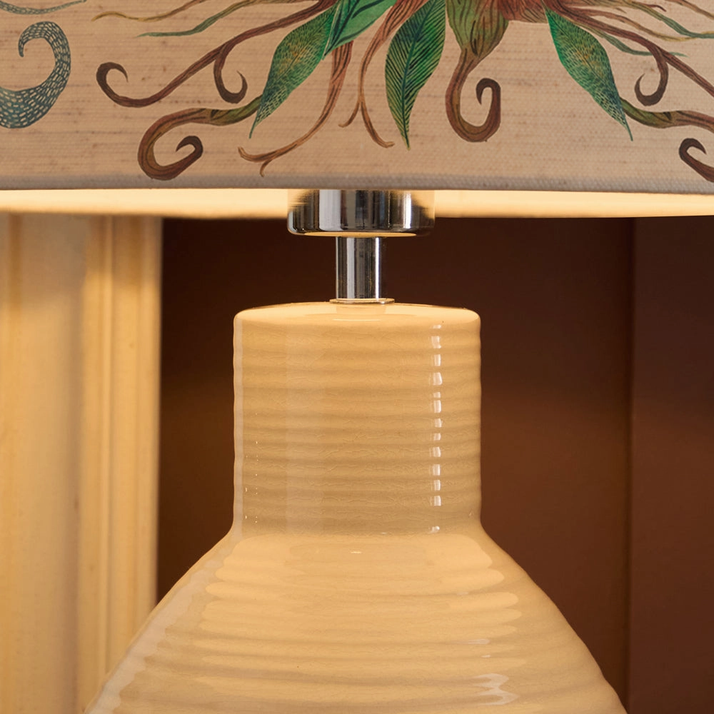Willow Woods Eva & Epona Complete Table Lamp Cream/Linen