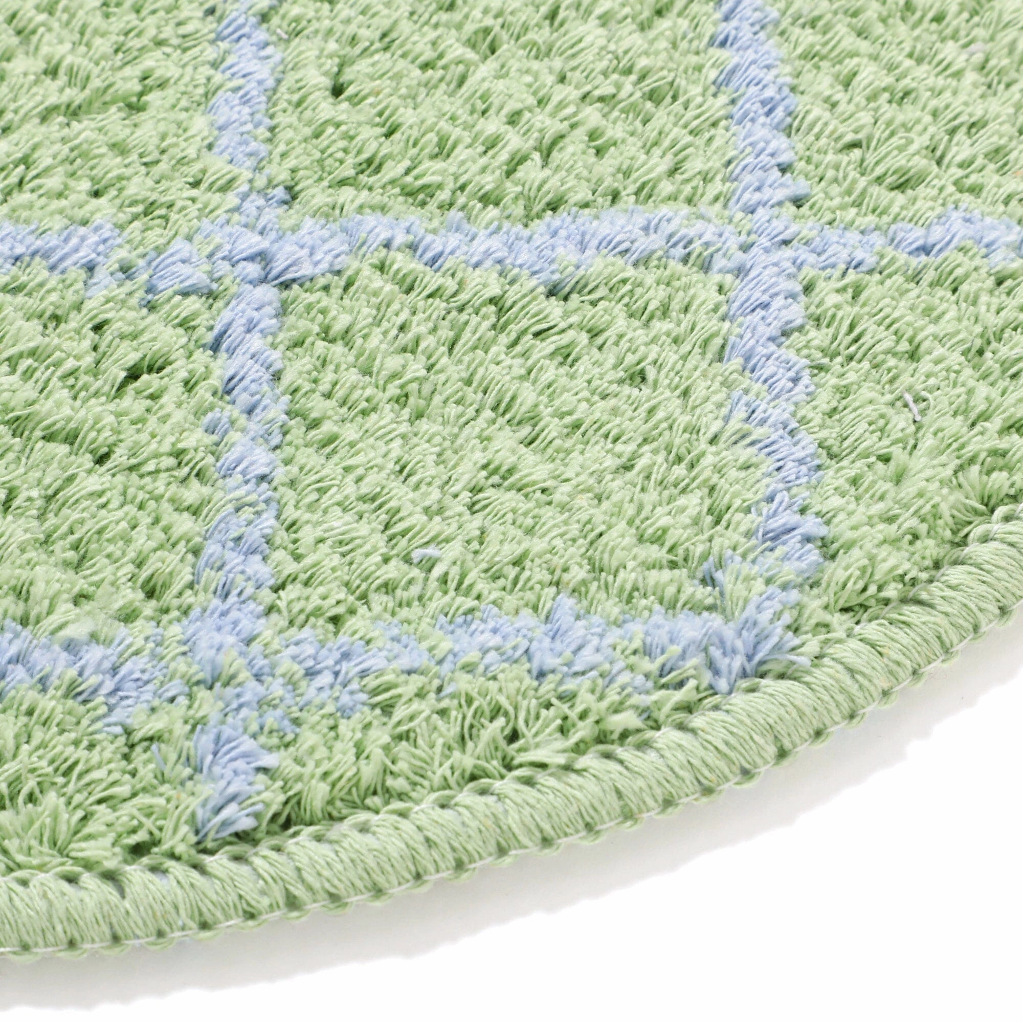Windowpane Chair Pad 360 Light Green X Blue