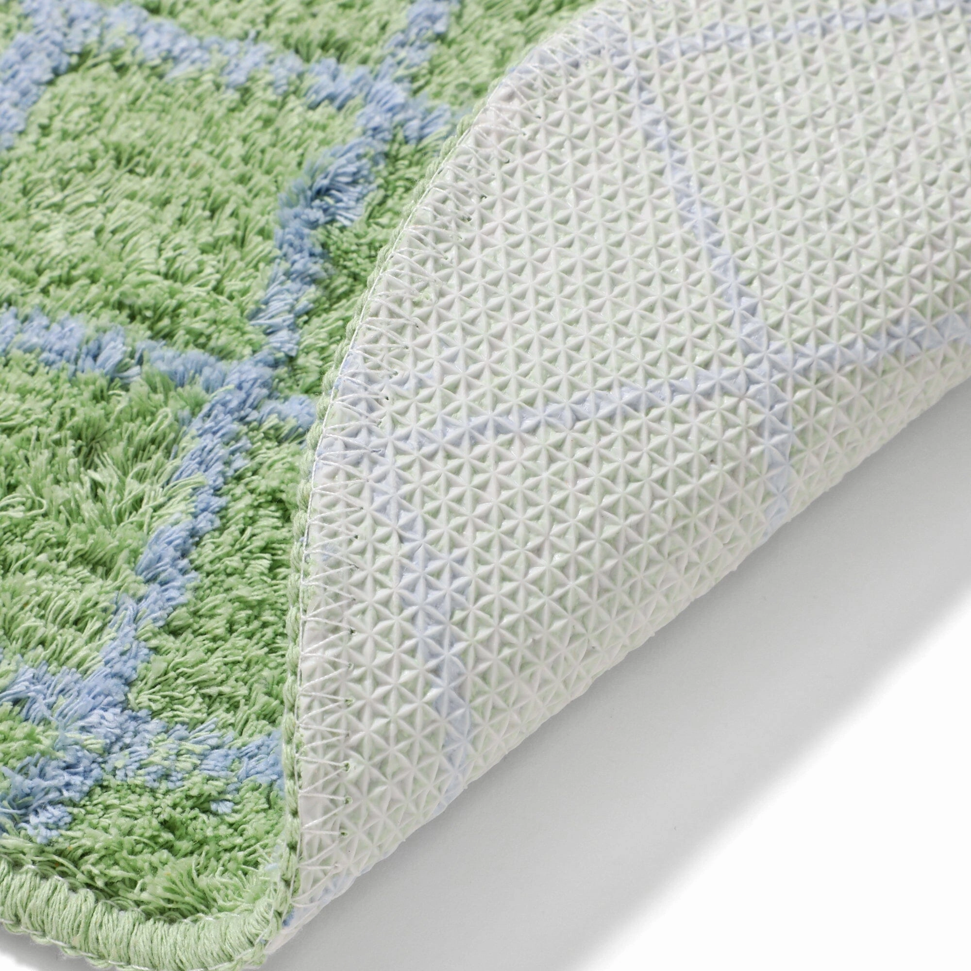 Windowpane Chair Pad 360 Light Green X Blue