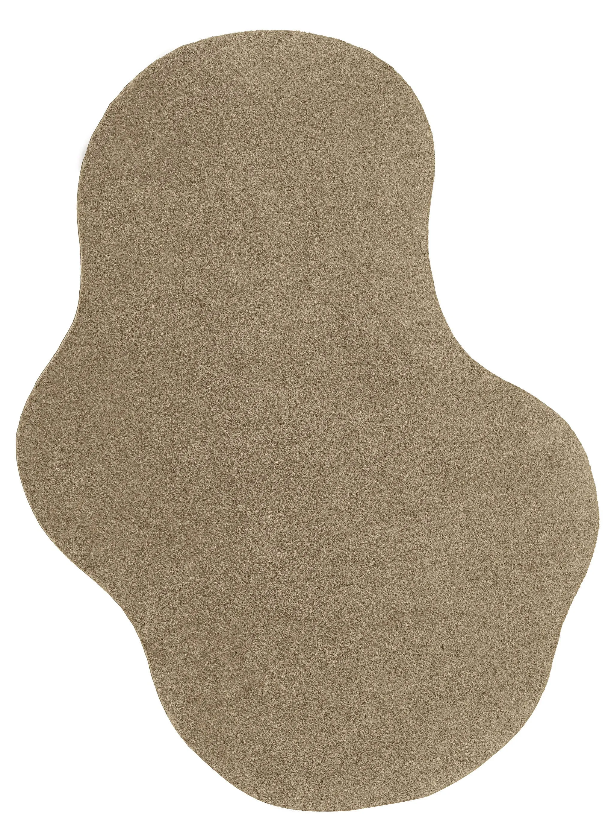 Winnie Taupe Brown Irregular Shape Washable Rugmodern color block patchwork rug