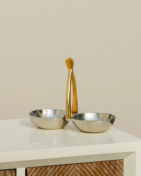 Wishbone Double Condimentmodern kitchen decor ,kitchen dinner set ,dinnerware 