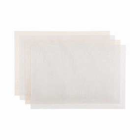 Wishiny Lunch Mat 4P Silver  Goldwaterproof oil-proof tablecloth