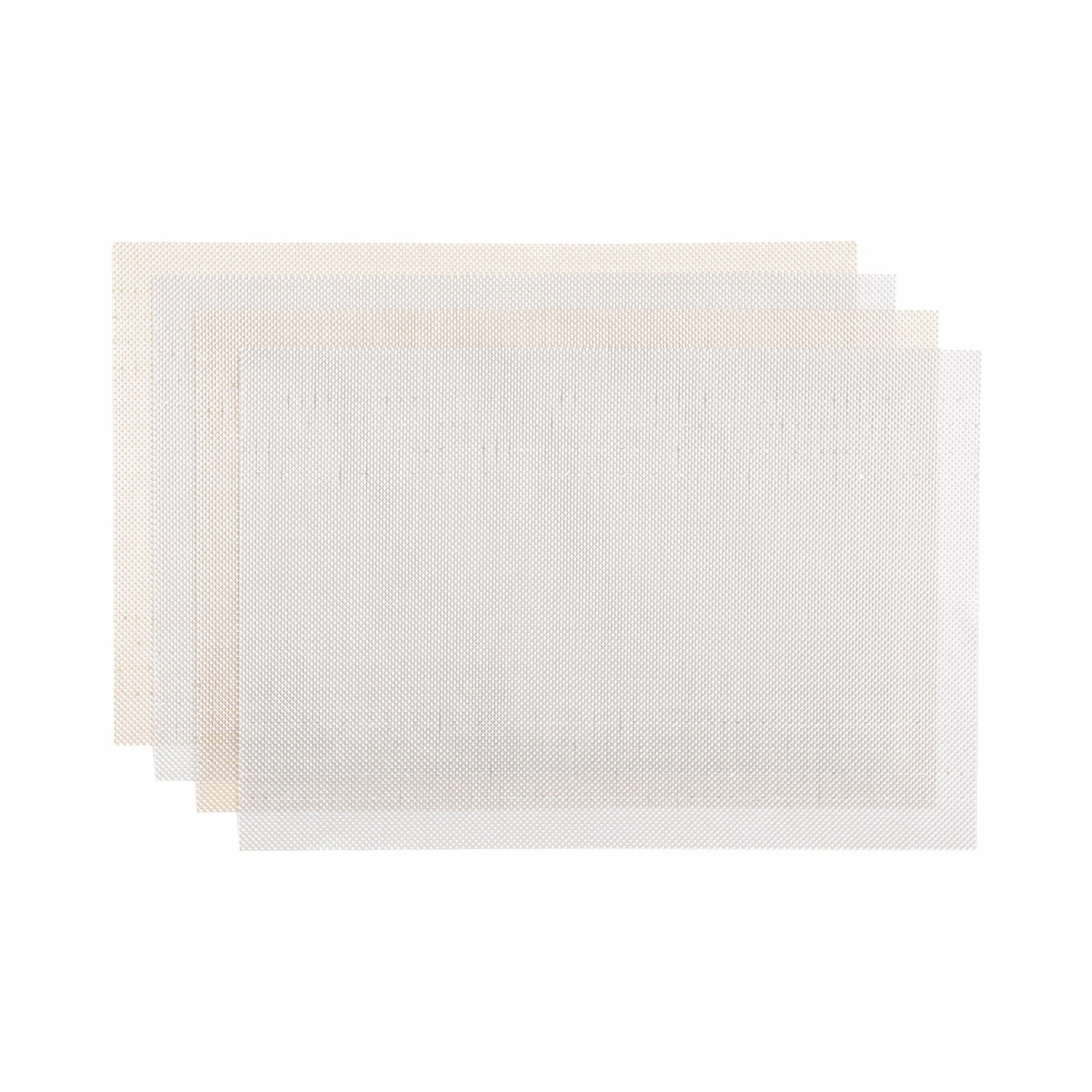 Wishiny Lunch Mat 4P Silver  Goldwaterproof oil-proof tablecloth