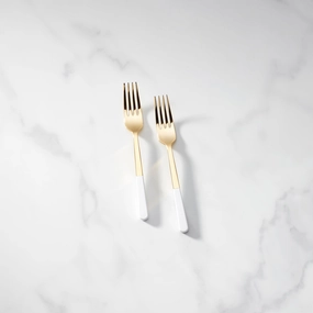 With Love Tasting Fork - Set of 2boho style dinner plates for special occasions 