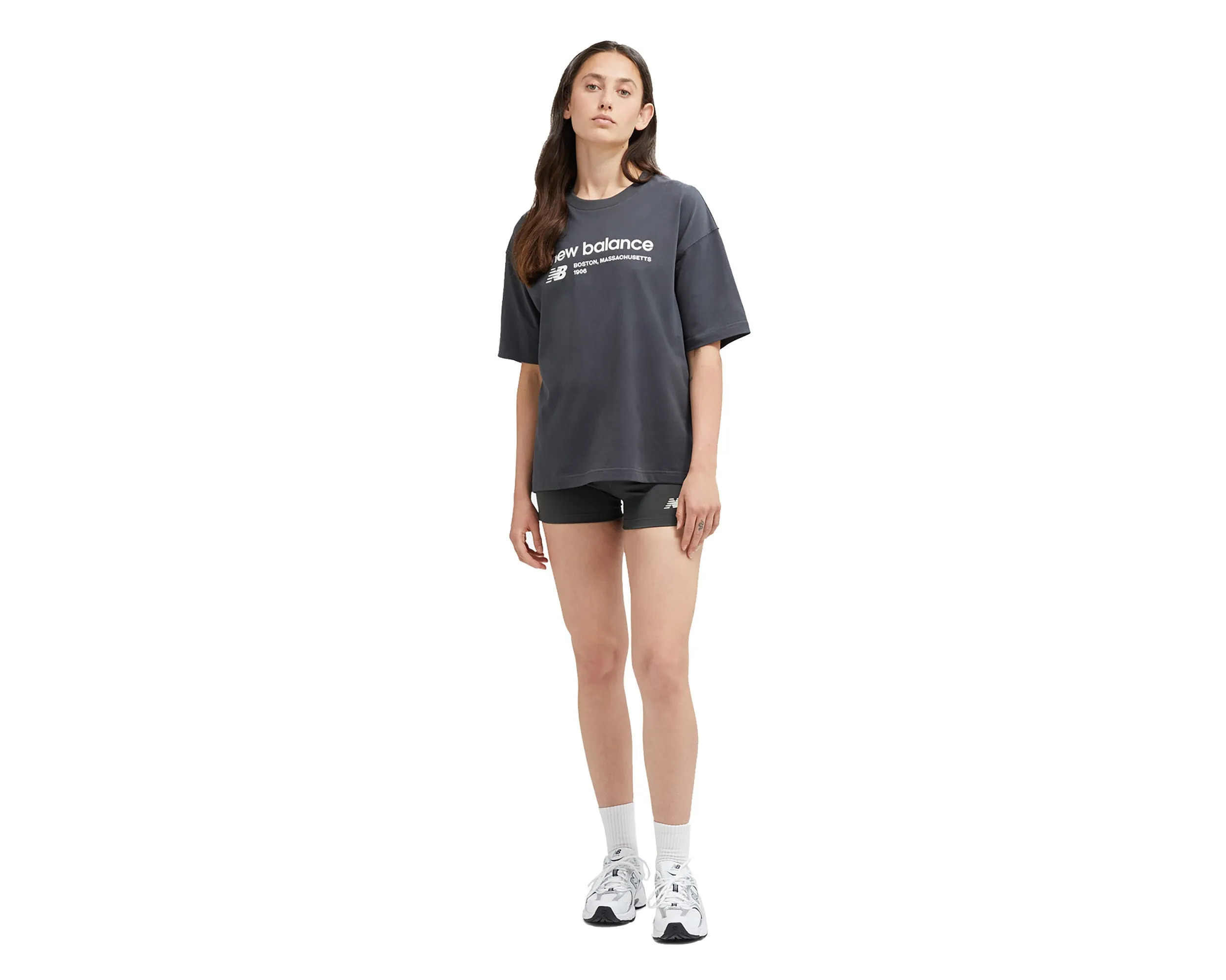 Womens NB Linear Heritage Jersey Oversized T Shirt