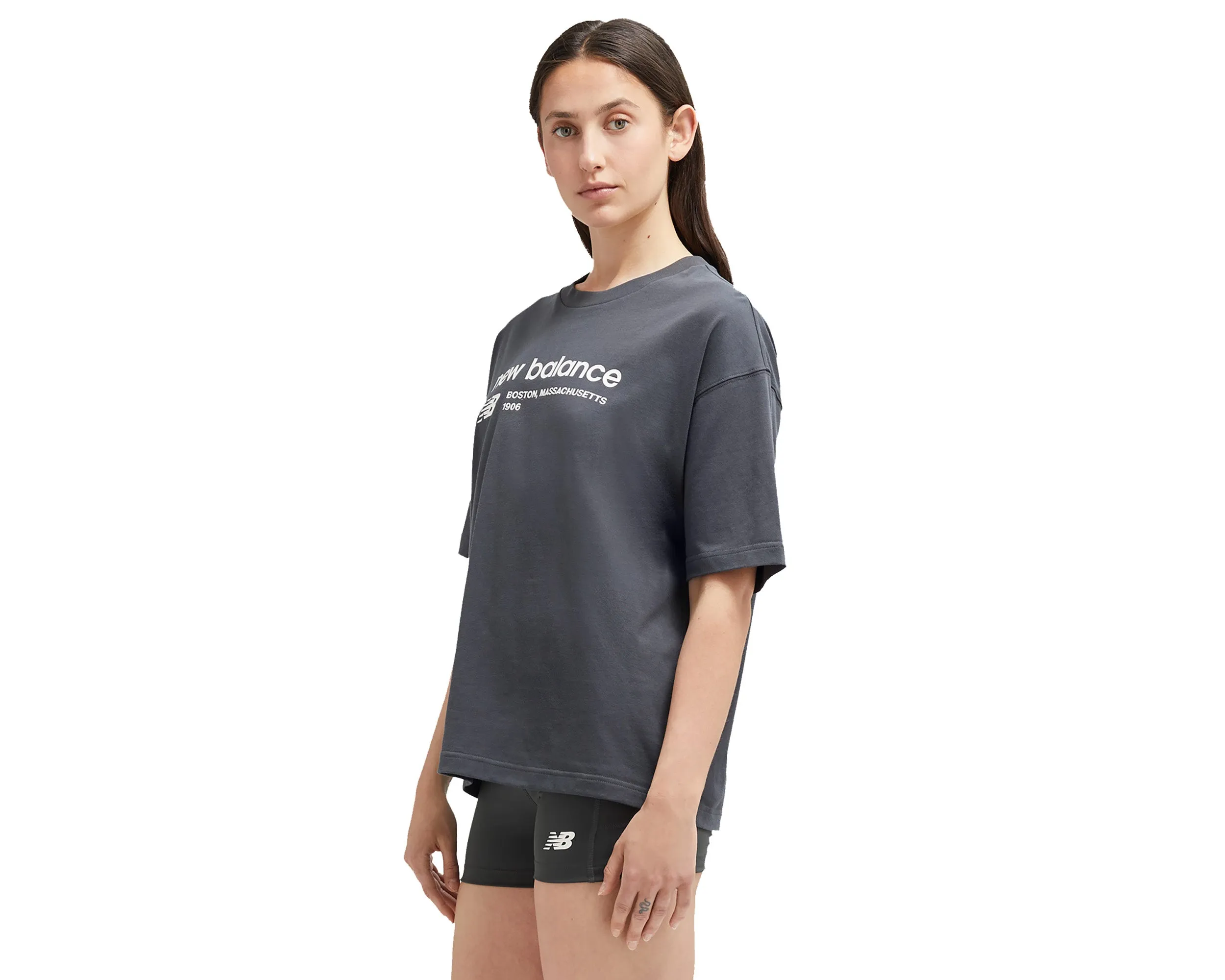 Womens NB Linear Heritage Jersey Oversized T Shirt