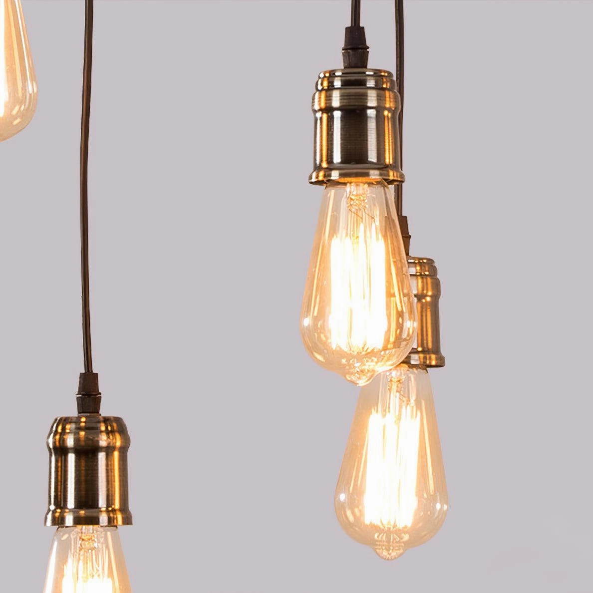 Wood Hanging Multi Chandelier