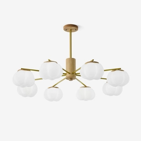 Wooden Cotton Balls Chandelierrustic chandelier,bedroom chandelier 