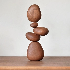 Wooden Stone Cairn Decorative Ornamenthome decor ,wall decor 
