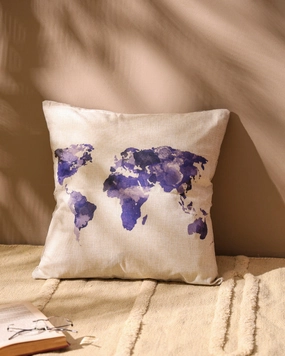 World Map Cushion Cover  - Set of 2home decor ,wall decor 