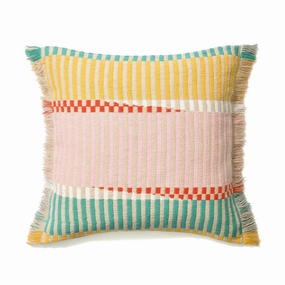 Woven Fringe Cushion Cover 450 X 450 Multibedding sets ,throw blankets 