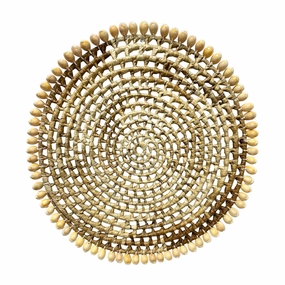 Woven Placement with Edging - 14"home decor ,wall decor 