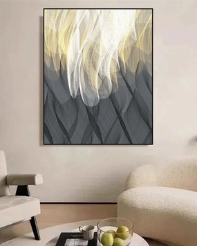 Woven Radiance 3D Abstract Oil Paintingnordic style wall decor