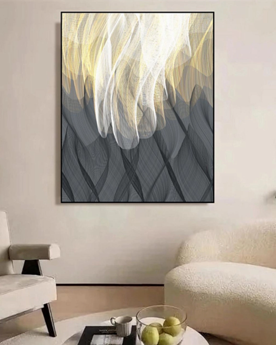 Woven Radiance 3D Abstract Oil Paintingnordic style wall decor