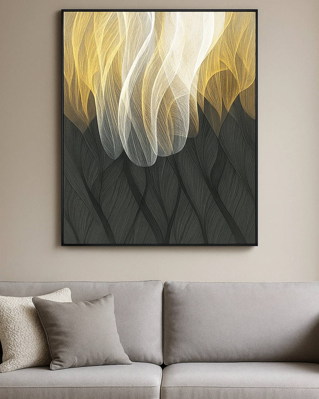 Woven Radiance 3D Abstract Oil Painting