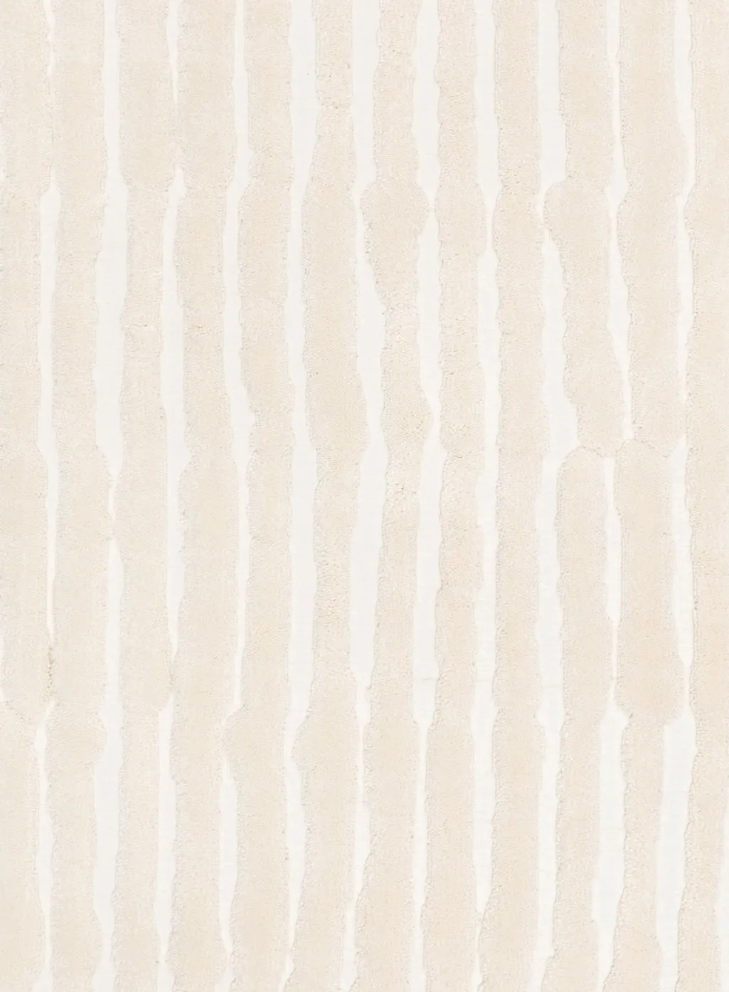 Yoanna Ivory Abstract Striped Round Rug