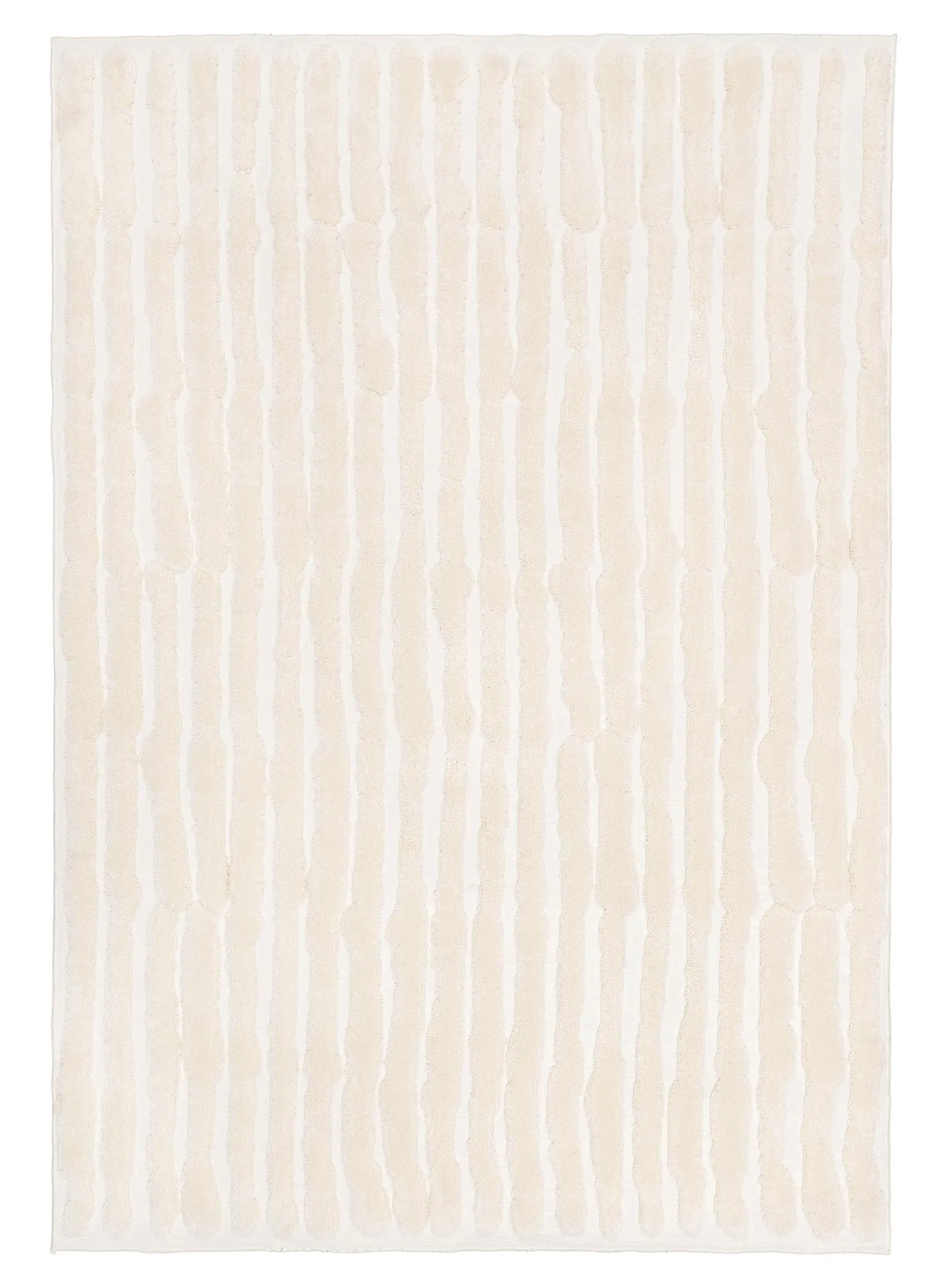Yoanna Ivory Abstract Striped Rugmodern color block patchwork rug