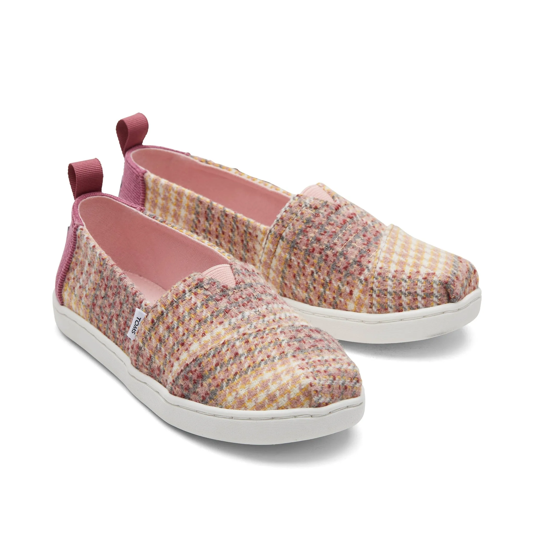 Youth Alpargata Plaid Tweed Shoe