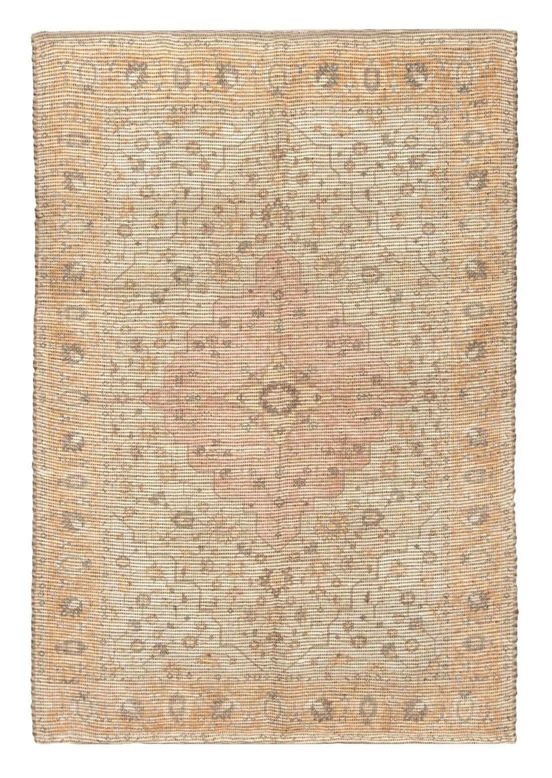 Yulia Orange Peach and Pink Floral Distressed Rug *NO RETURNS UNLESS FAULTYmodern color block patchwork rug