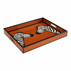 Zebra Lacquer Traymultipurpose serving tray
