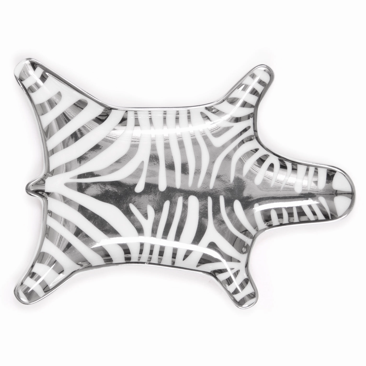 Zebra Stacking Dish - Silvermultipurpose serving tray