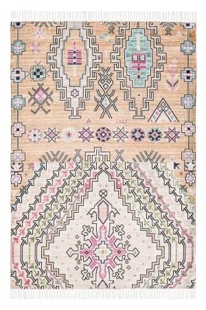 Zelda Cream Multi-Colour Abstract Tribal Indoor Outdoor Rug *NO RETURNS UNLESS FAULTYmodern color block patchwork rug